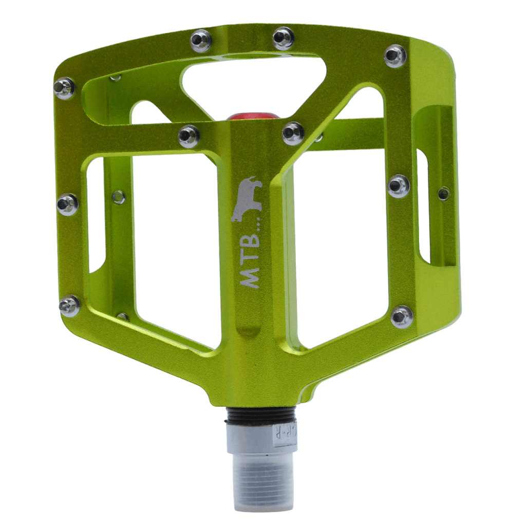 Green Alloy MTB Pedals
