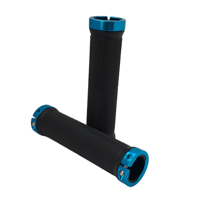 Blue Bolt Rubber Hand Grip - mountain-bike-hippo