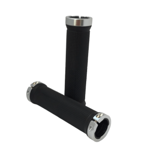 Silver Bolt Rubber Hand Grips