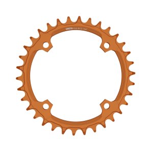 4 Bolt MTB Chainring 32T Orange