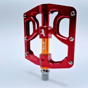 Red & Orange Alloy MTB Pedals