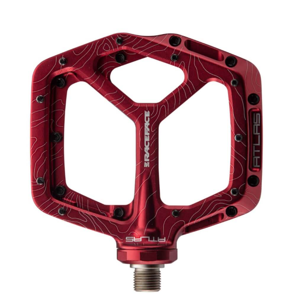 Race Face Atlas MTB Flat Pedals, Red